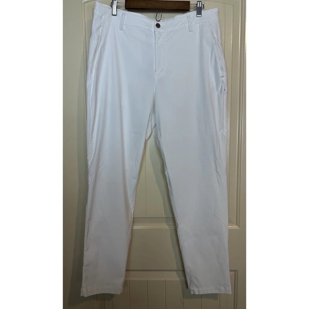 Lululemon Men's ABC Pant Slim Warpstreme white M5A18S Size 36 golf athleisure